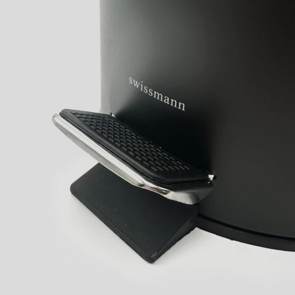 Stainless Steel Pedal Wastebin - Matt Black - Image 3