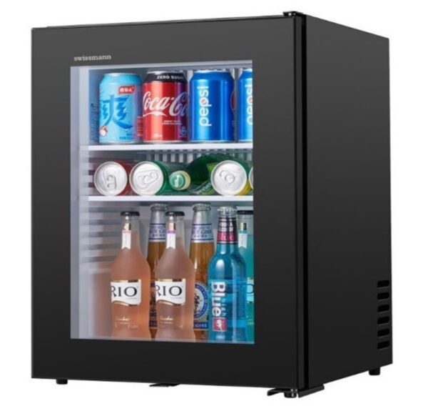 Swissmann Compressor Minibar - Eco+ Series Black Edition (3-Layer) - Glass Door (30L / 40L / 60L) - Image 2